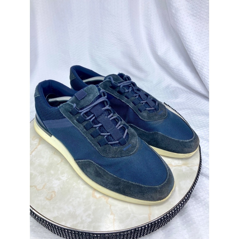 Wolf & Shepherd Crossover Victory Trainer Suede Shoes Mens 12 Navy Gym Sneakers